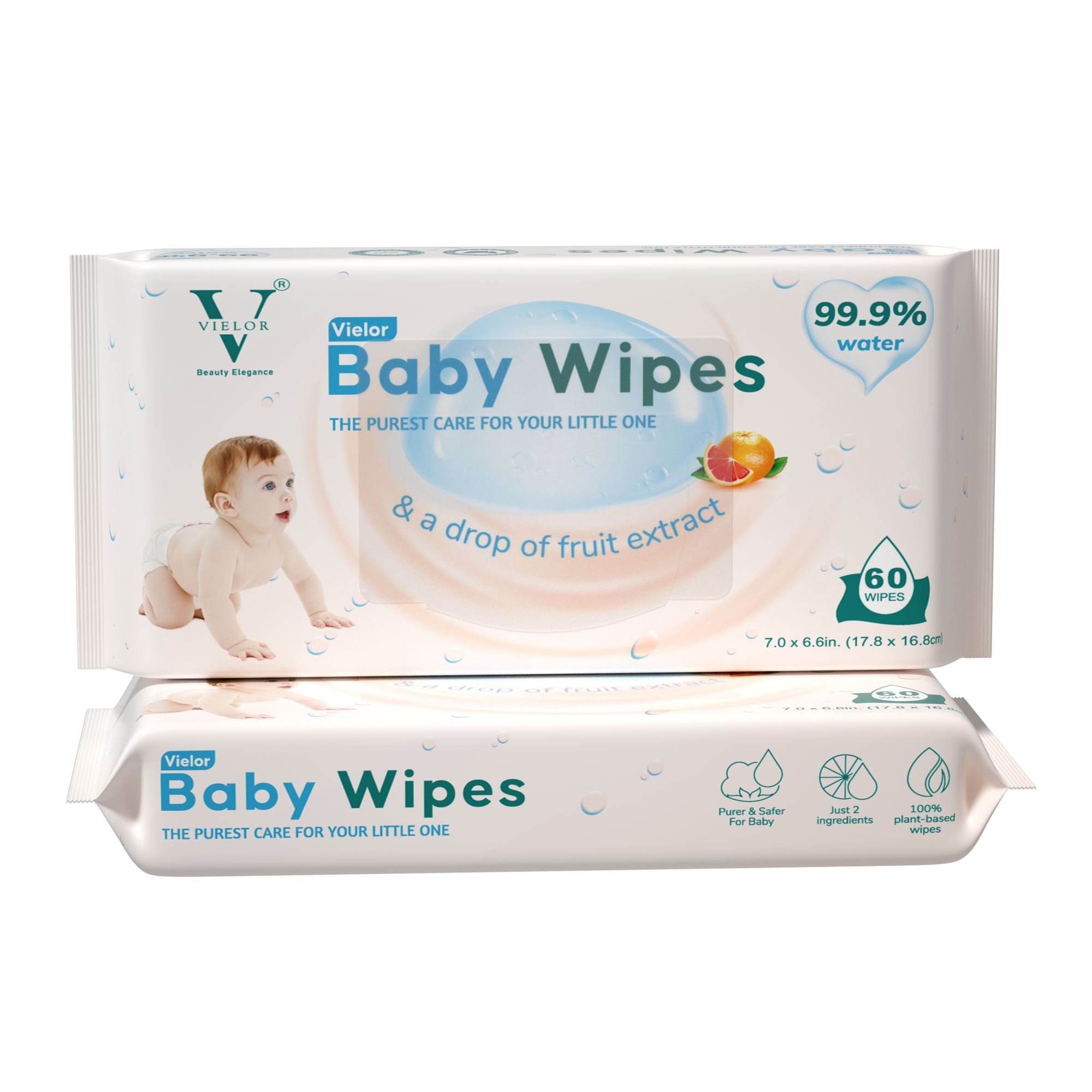 Vielor Baby Wipes 99% Aqua Water